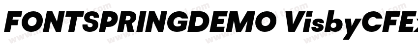FONTSPRINGDEMO VisbyCFExtraBoldRegu字体转换